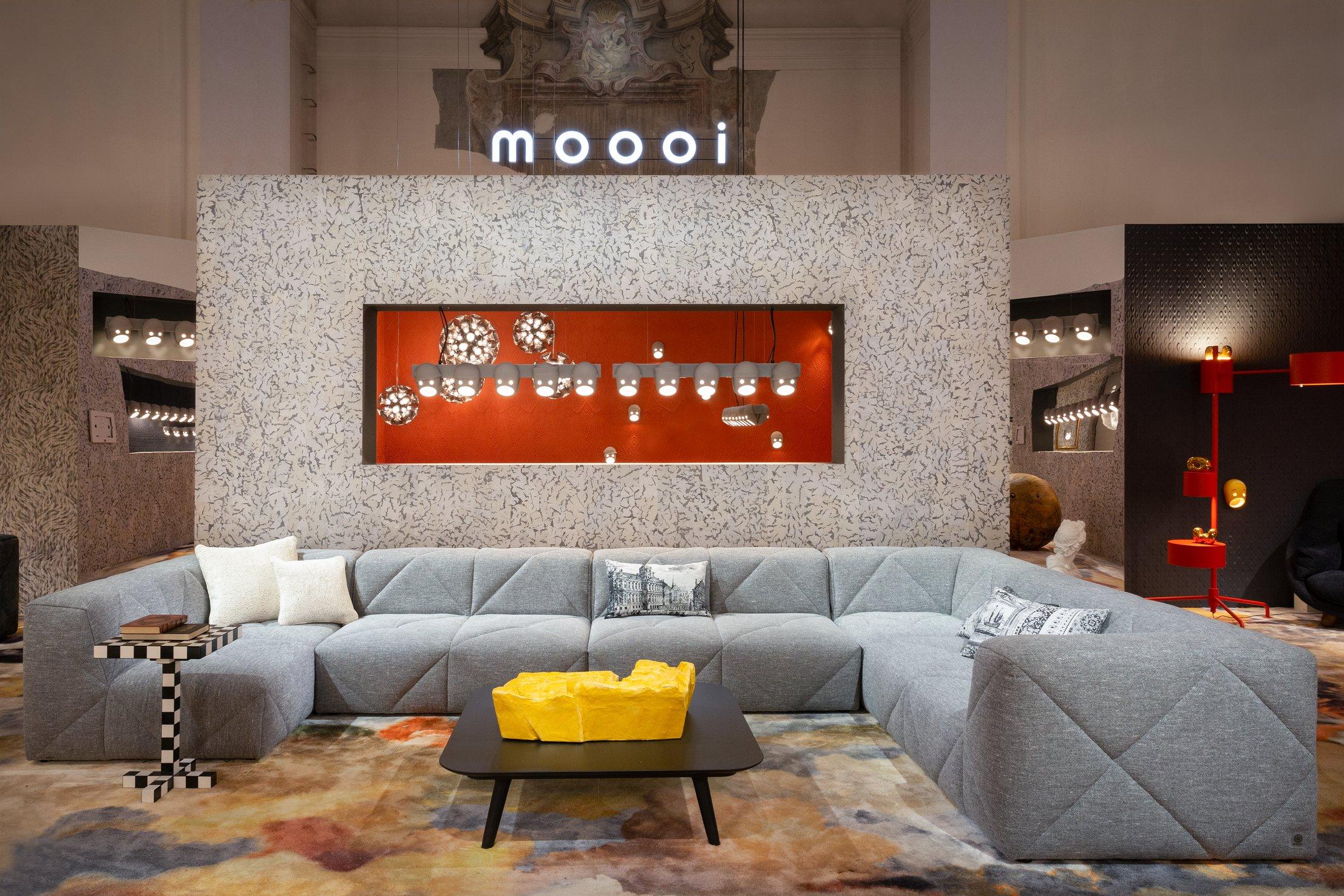 Moooi BFF Sofá Modular en Divina 3, 171 Tapizado Gris Claro en venta 10