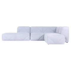 Moooi BFF Modular Sofa in Divina 3, 171 Light Grey Upholstery