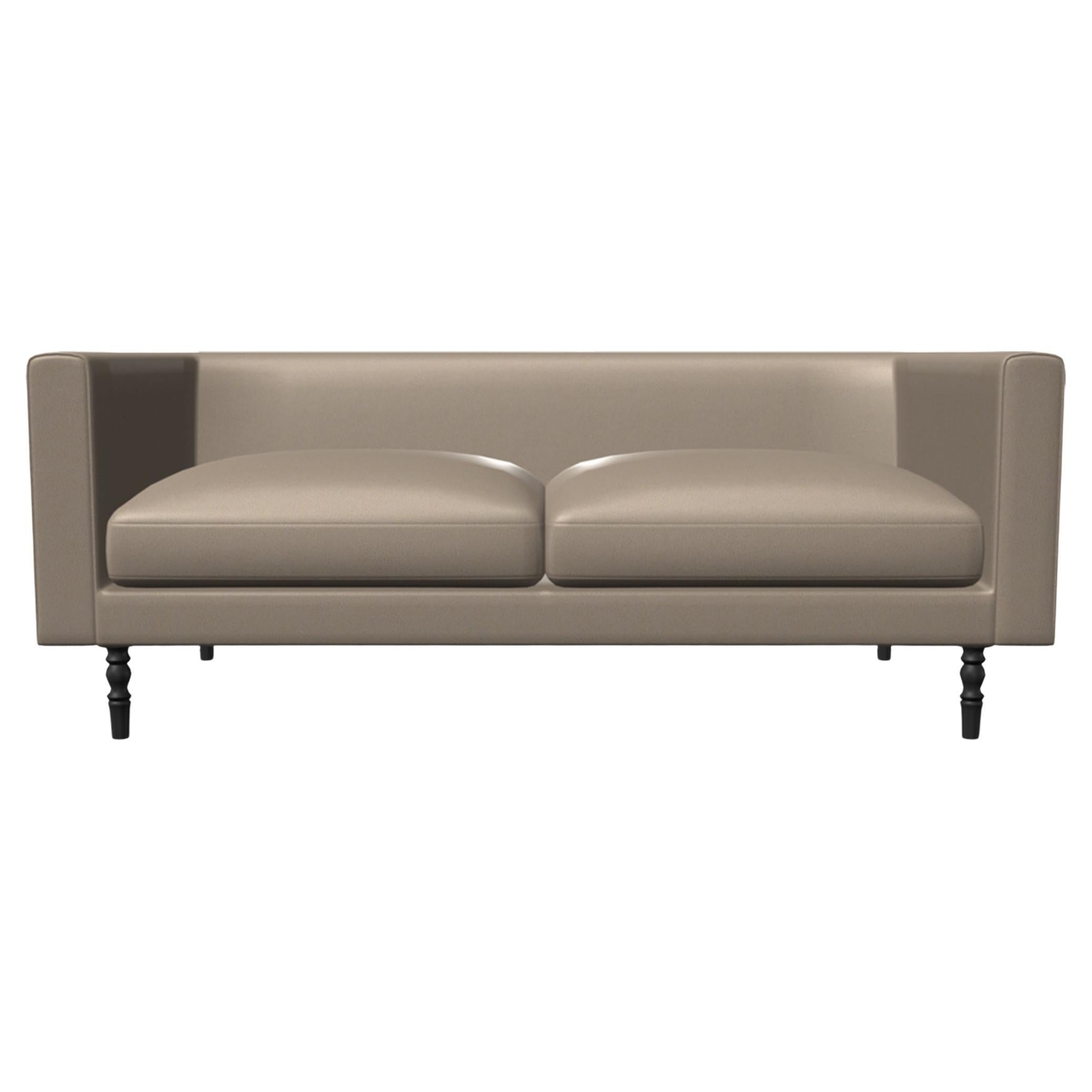 Moooi Boutique 2-Seat Sofa in Spectrum Mineral 30160 Upholstery with Pawn Legs For Sale