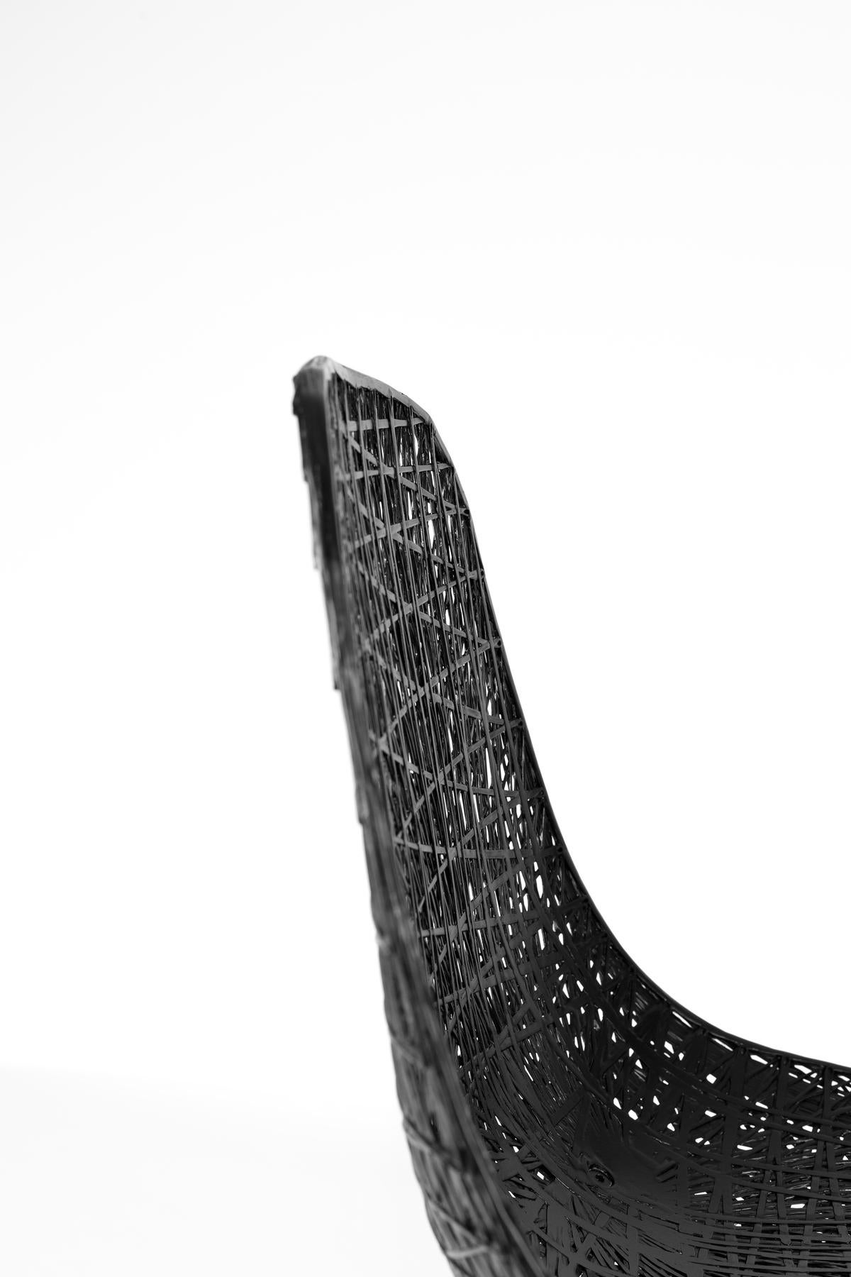 Moooi Carbon Chair in Black Fiber with Epoxy Resin by Bertjan Pot For Sale 10