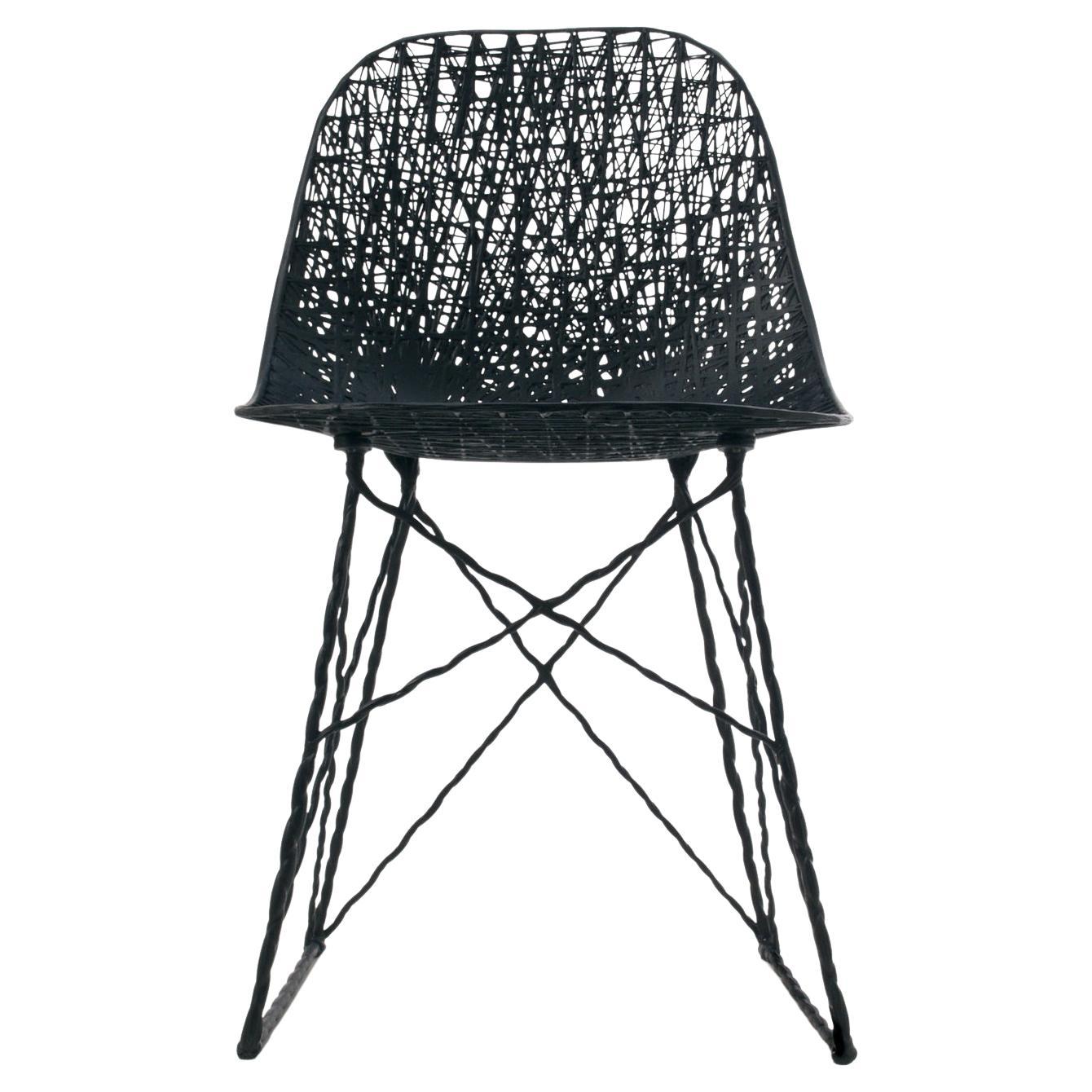 Moooi Carbon Chair in Black Fiber with Epoxy Resin by Bertjan Pot
