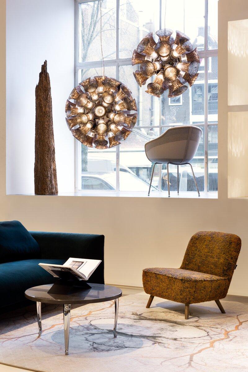 Dutch Moooi Chalice Large Suspension LED Lamp in Chromed Metal by Edward Van Vliet For Sale
