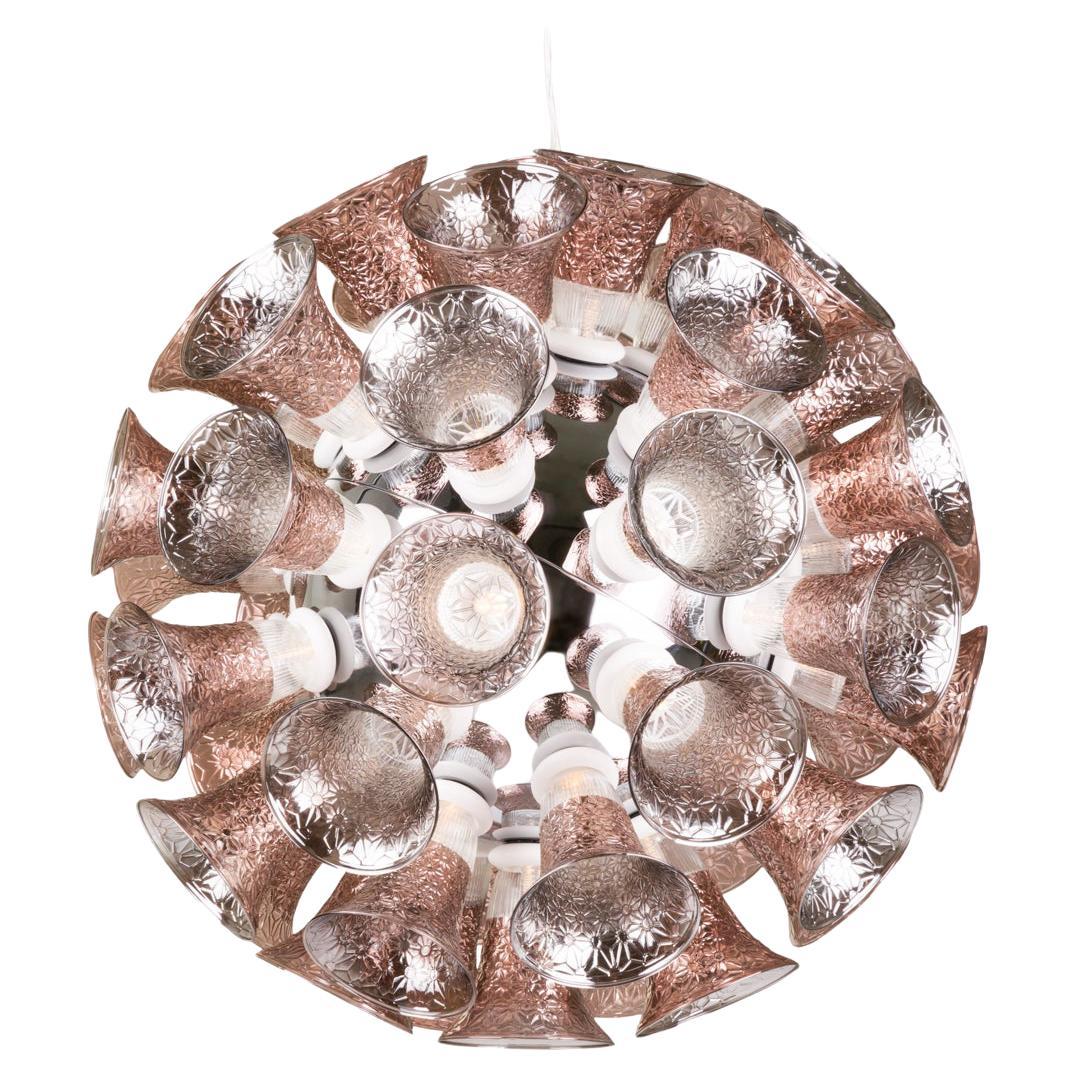 Moooi Chalice Large Suspension LED Lamp in Chromed Metal by Edward Van Vliet For Sale