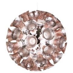 Große LED-Lampe Moooi Chalice mit Hängeleuchte aus verchromtem Metall von Edward Van Vliet