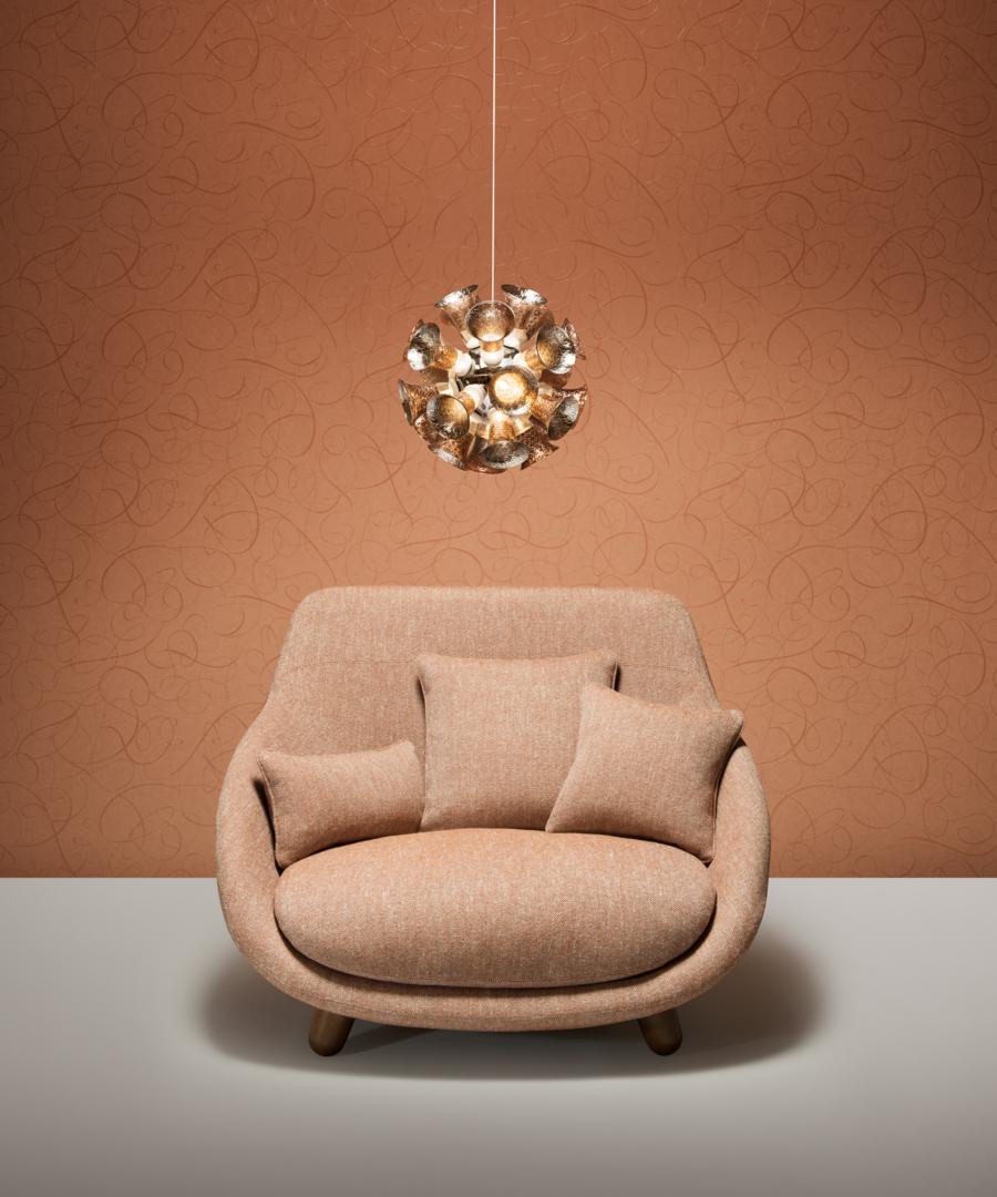 Modern Moooi Chalice Small Suspension LED Lamp in Chromed Metal by Edward Van Vliet For Sale