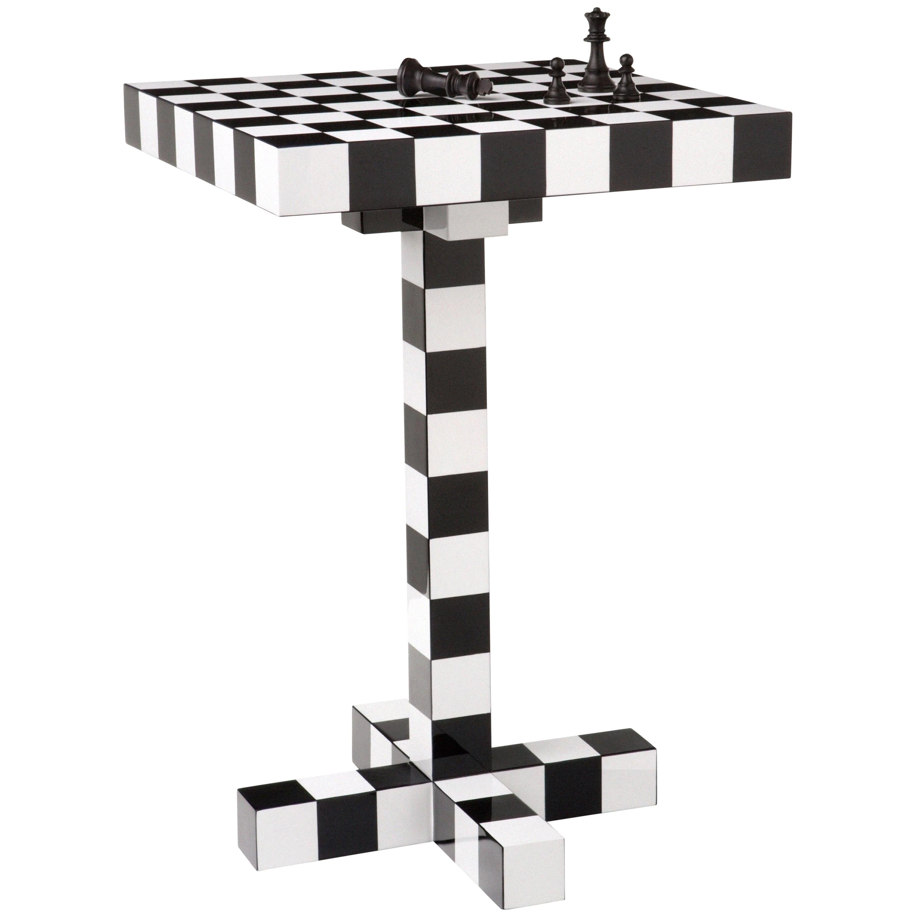 Moooi Chess Side Table in Black and White For Sale