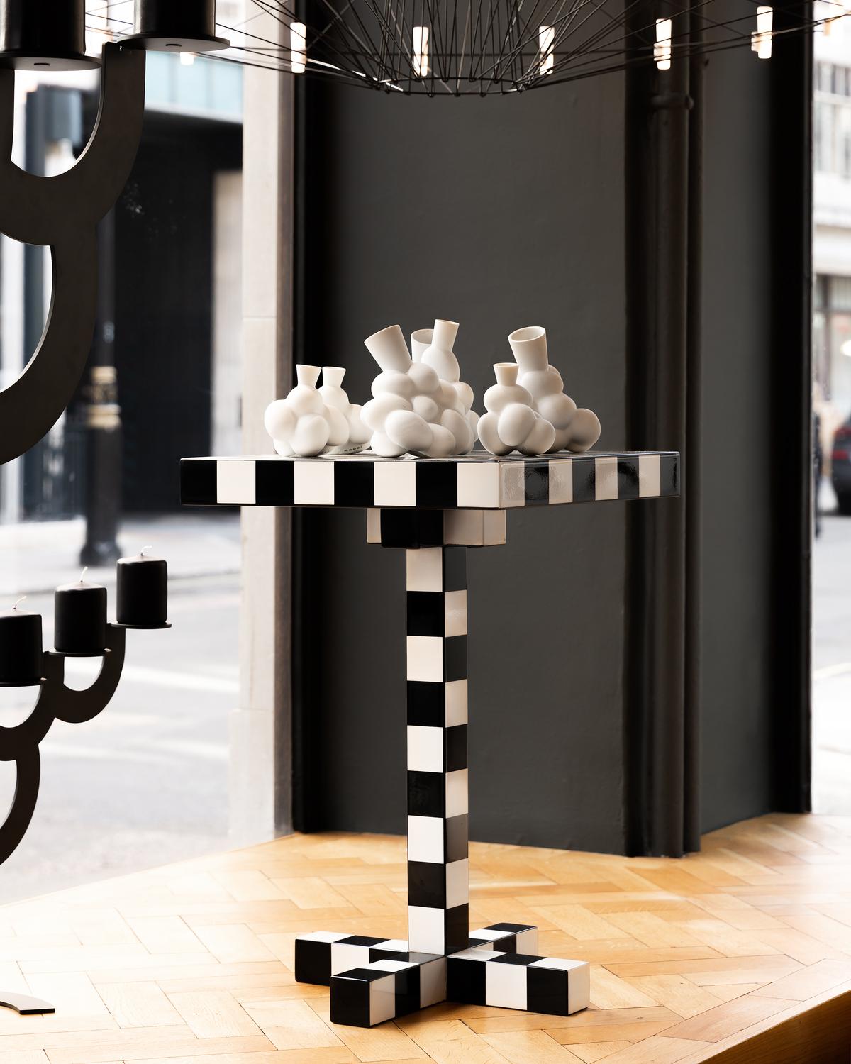 Moooi Chess Table in Lacquered Wood with Steel Frame, MDF by Front For Sale 3