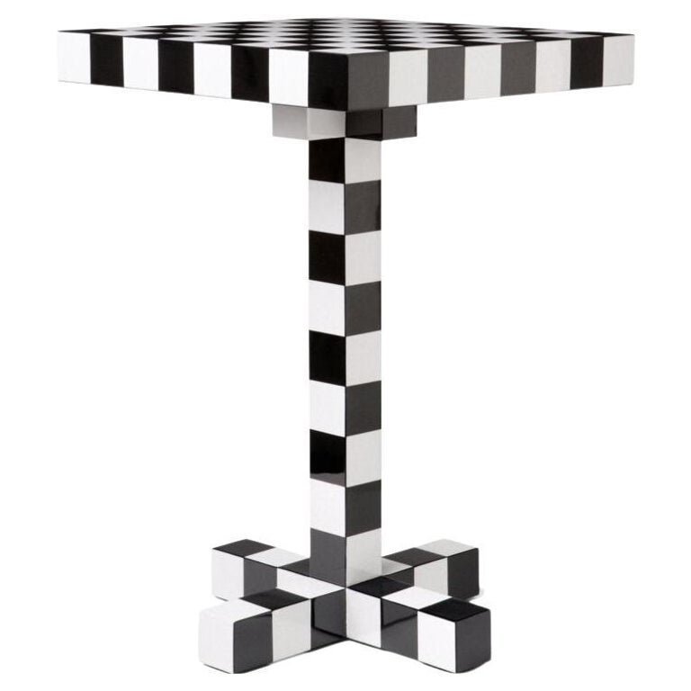 Chess Table in Lacquered Wood with Steel Frame, new, offered by Moooi 