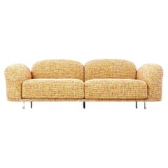 Moooi Cloud Sofa in Steel Frame with Boucle, Rainbow Upholstery
