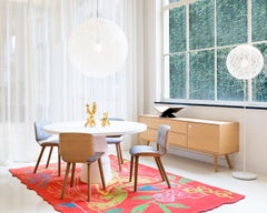 Moooi Container 120 Bar Table in White Oak Base & Top by Marcel Wanders Studio