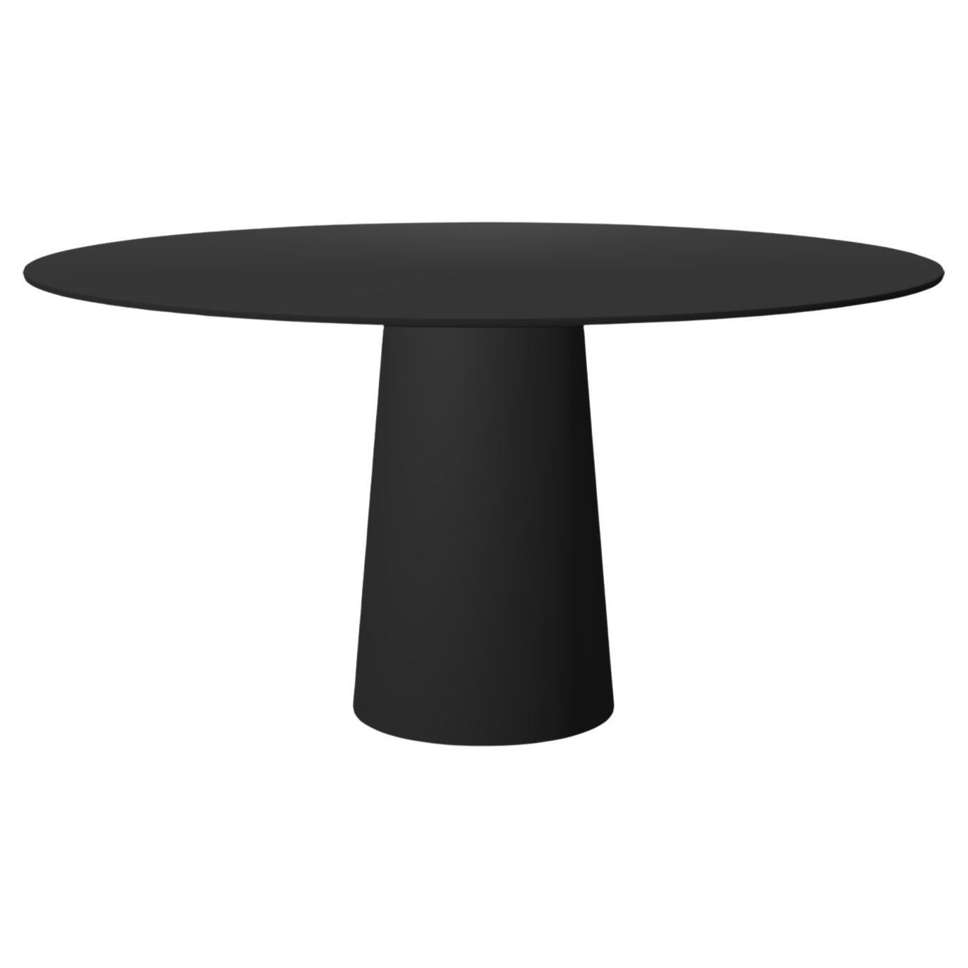 Moooi Container 120 Dining Table in Black Base & Oak Top, Marcel Wanders Studio For Sale