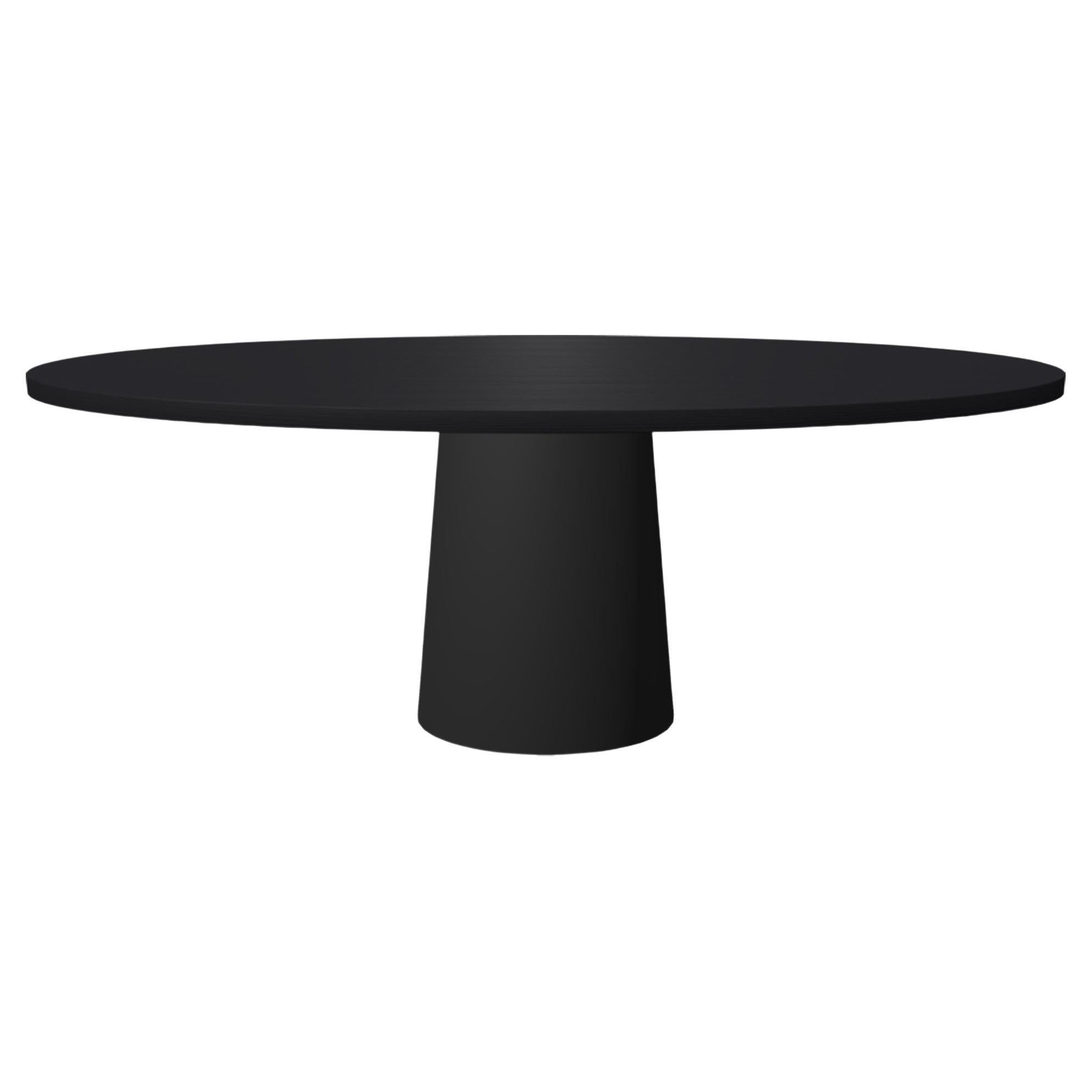 Moooi Container 210 Dining Table with Black Oak Top, Marcel Wanders Studio For Sale