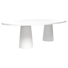 Moooi Container 7130 Large Oval Dinning Table with White Oak Top
