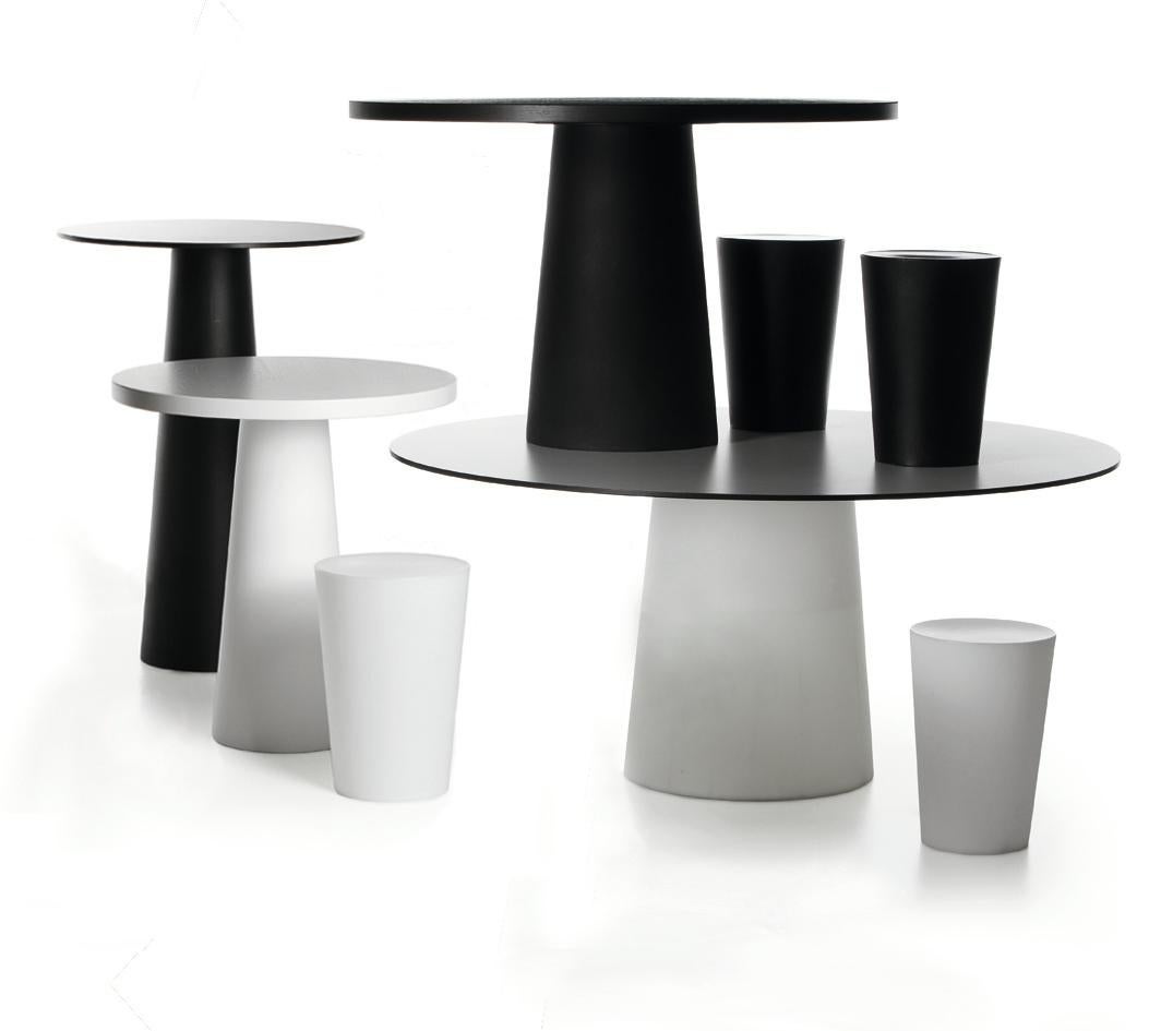 Modern Moooi Container Dining Table with Oval Top and Base in White by Marcel Wanders For Sale