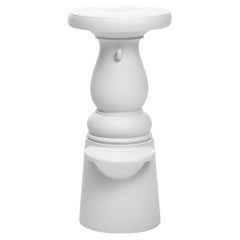 Moooi Container New Antiques High Bar Stool in White by Marcel Wanders Studio