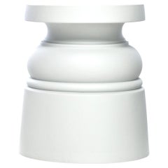 Moooi Container New Antiques Stool in White by Marcel Wanders Studio