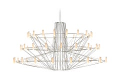 Moooi Coppélia Large Suspension LED Lamp in Stainless Steel Frame, Cable