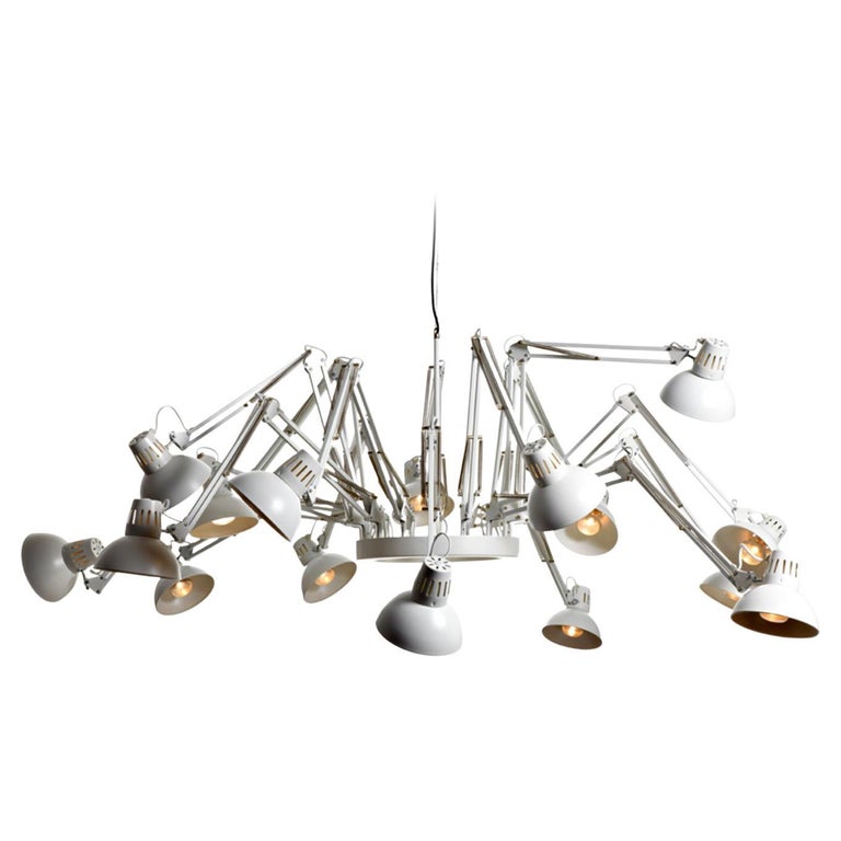 Moooi Dear Ingo Suspension Lamp in White Powder-Coated Steel by Ron Gilad For Sale