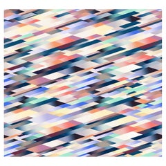 Moooi Tapis en laine rose dégradé diagonal par Kit Miles
