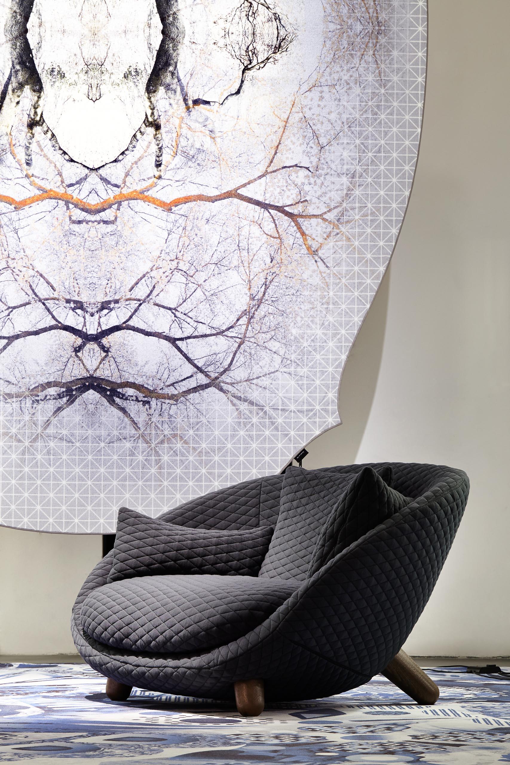 Dutch Moooi Diamond Tree Rug in Soft Yarn Polyamide by Edward van Vliet For Sale