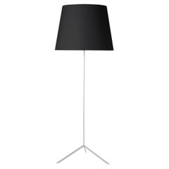 Lámpara de pie Moooi con pantalla metálica laminada de doble pantalla en acero con revestimiento de polvo negro