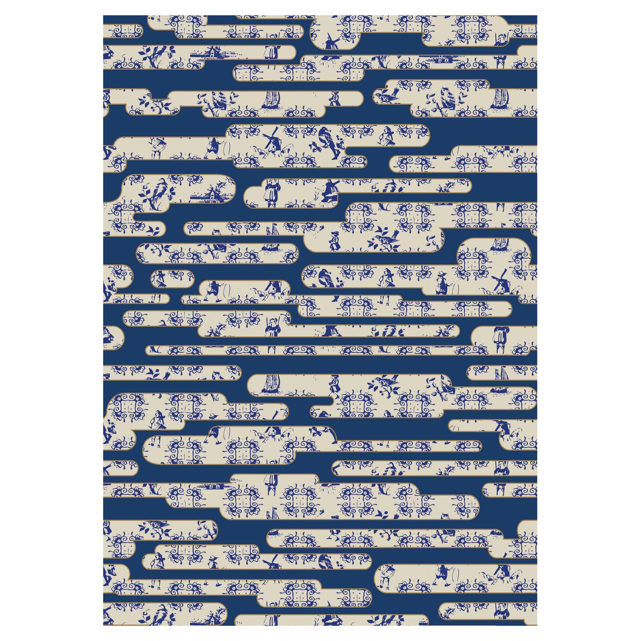 Dutch Moooi Niederländischer himmelblauer Teppich aus weichem Polyamide von Edward van Vliet