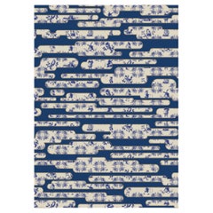 Moooi Dutch Sky Blue Rug in Soft Yarn Polyamide by Edward van Vliet