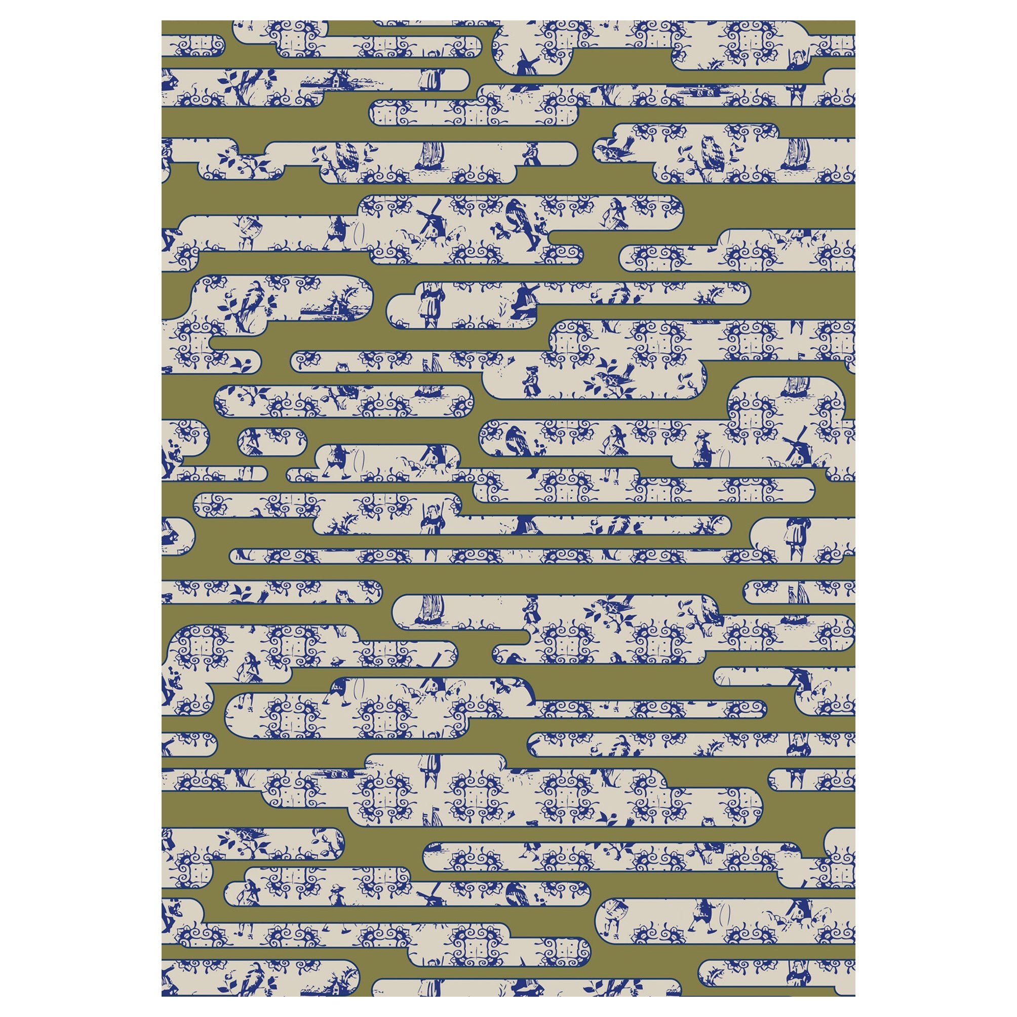 Dutch Moooi Dutch Sky Gold Teppich aus weichem Polyamide von Edward van Vliet