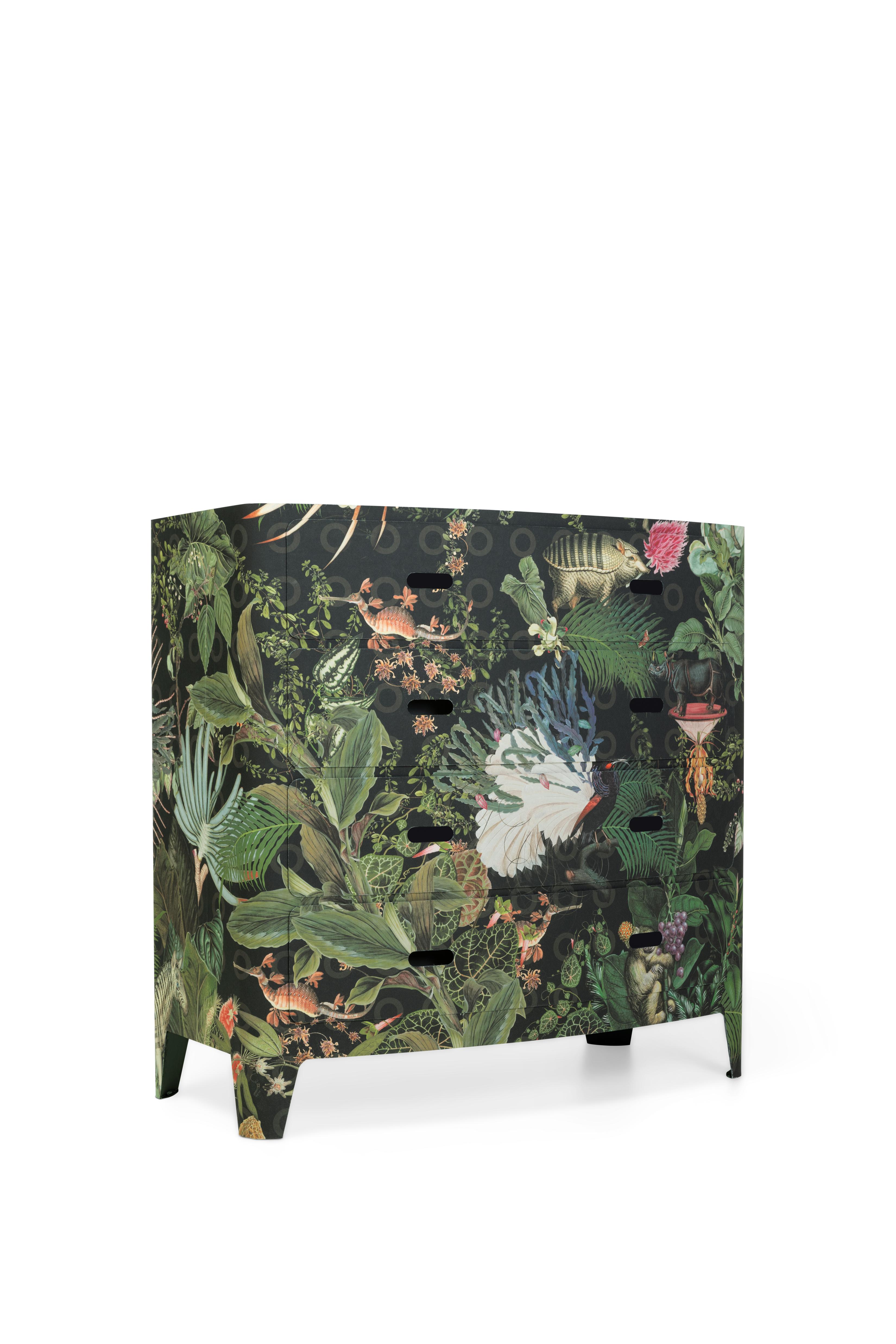 Elevate your space with the Eek Dresser - a fusion of elegance, rarity, and the humbling power of nature. This is your invitation to become part of the narrative of creative luxury.
The Eek Dresser is a captivating four-drawer dresser that
