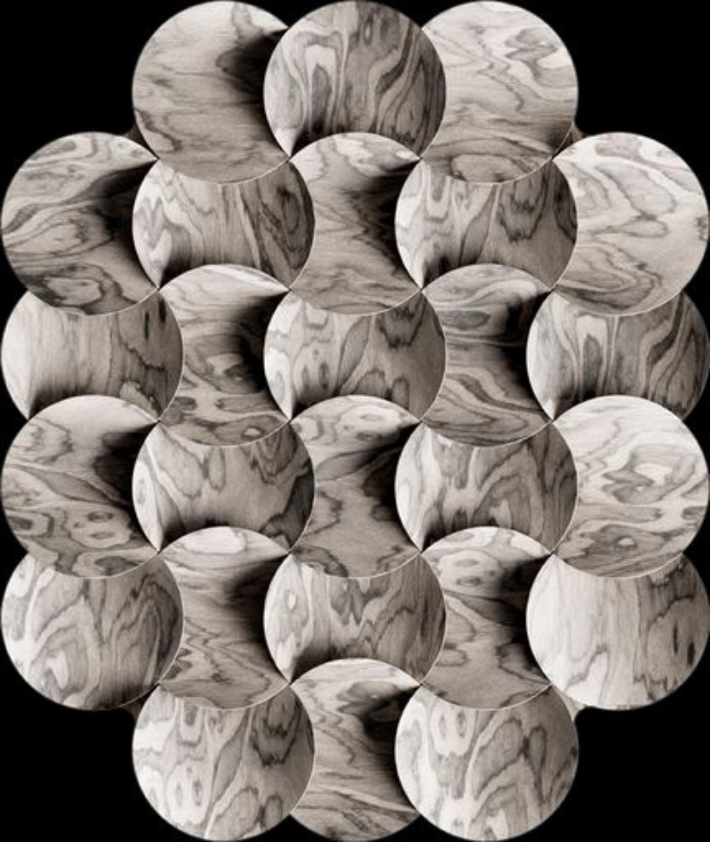Moooi Ellipse Crest Teppich aus weichem Garn von Sjoerd Vroonland (Moderne) im Angebot