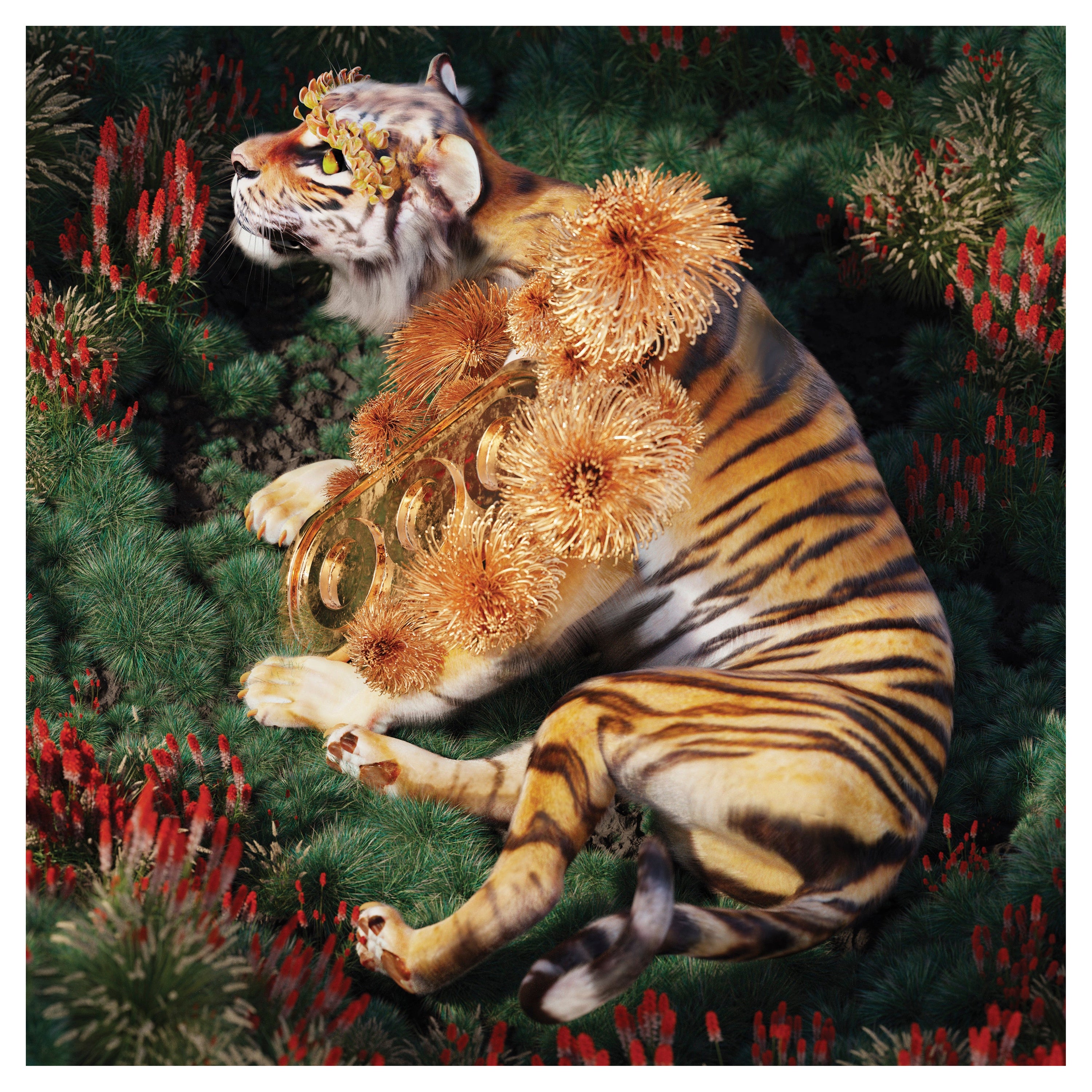 Moooi Extinct Animals Collection Golden Tiger di Ada Sokół in vendita
