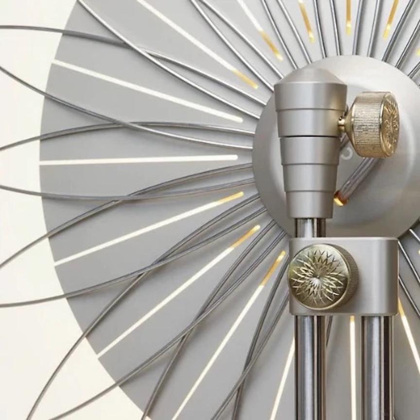 Lámpara de pie Moooi Filigree de Rick Tegelaar Aluminio en venta