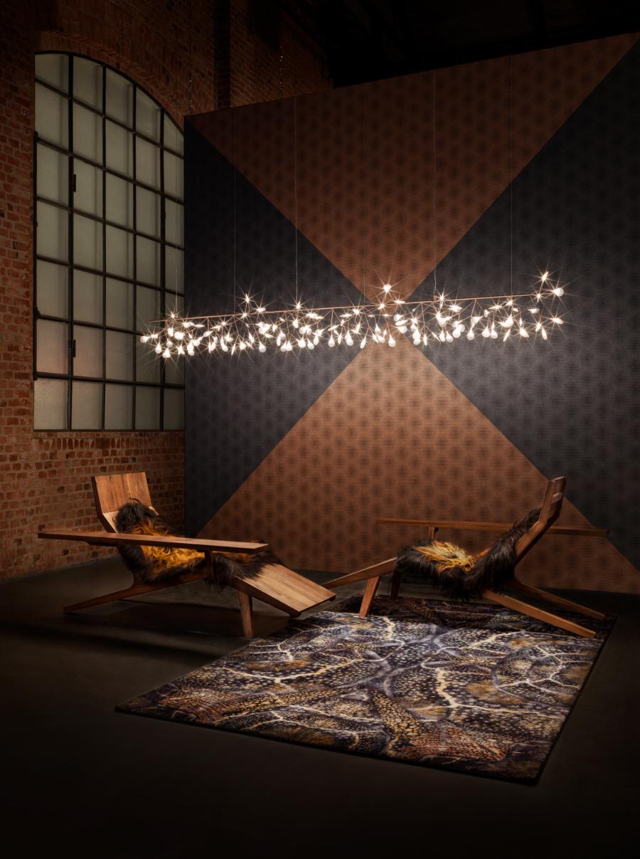 Modern Moooi Heracleum Endless Suspension Lamp in Copper with Polycarbonate Lenses, 10m For Sale