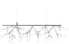 Moooi Heracleum Endless Suspension Lamp in Nickel with Polycarbonate Lenses