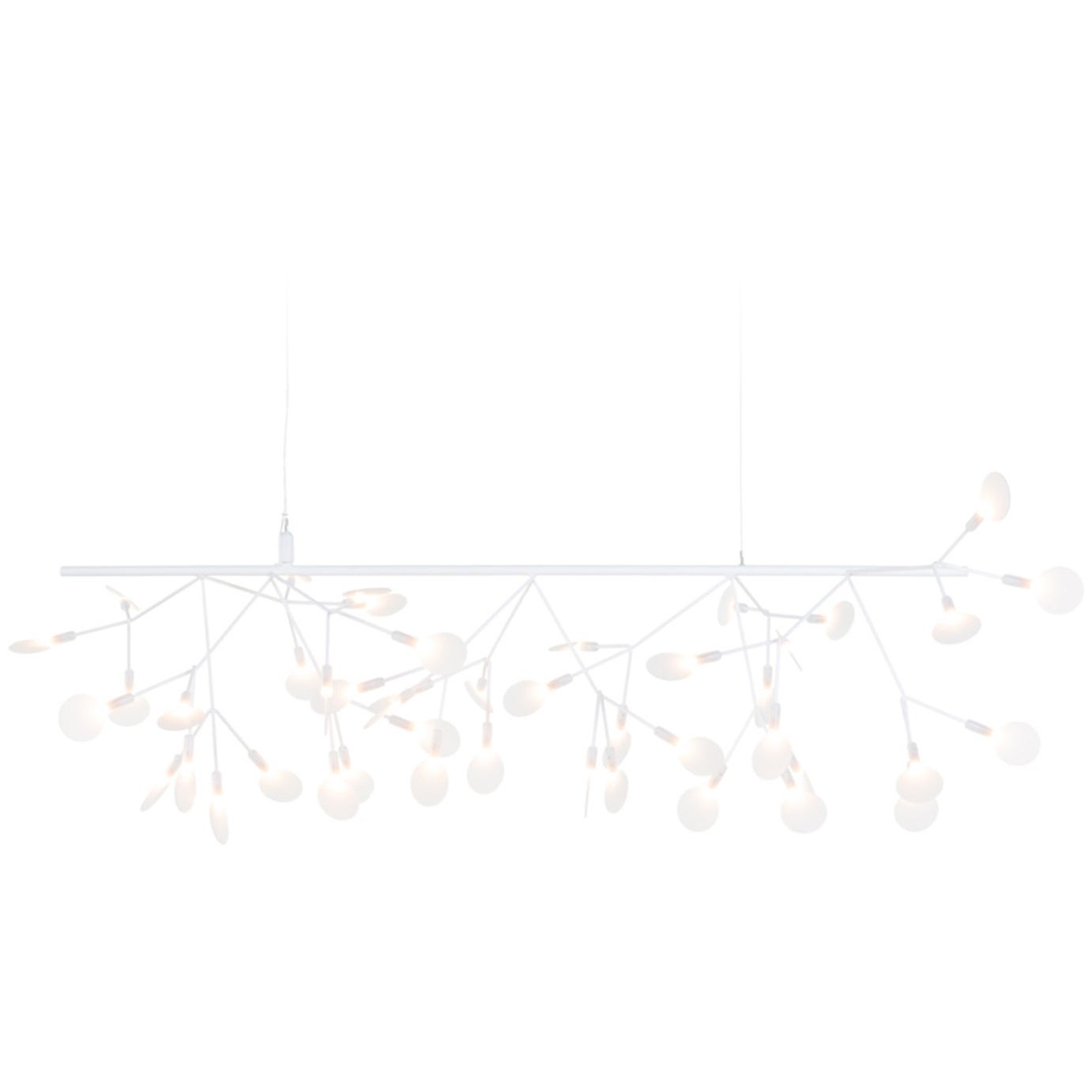 Lampe à suspension Heracleum Moooi Heracleum sans fin en blanc avec éclairages en polycarbonate