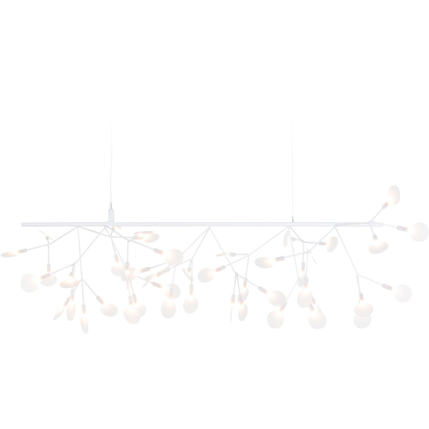 Lampe à suspension Heracleum Moooi Heracleum sans fin en blanc avec éclairages en polycarbonate en vente