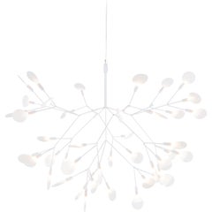 Lampe à suspension Heracleum II 72D en blanc avec éclairages en polycarbonate, 10 m