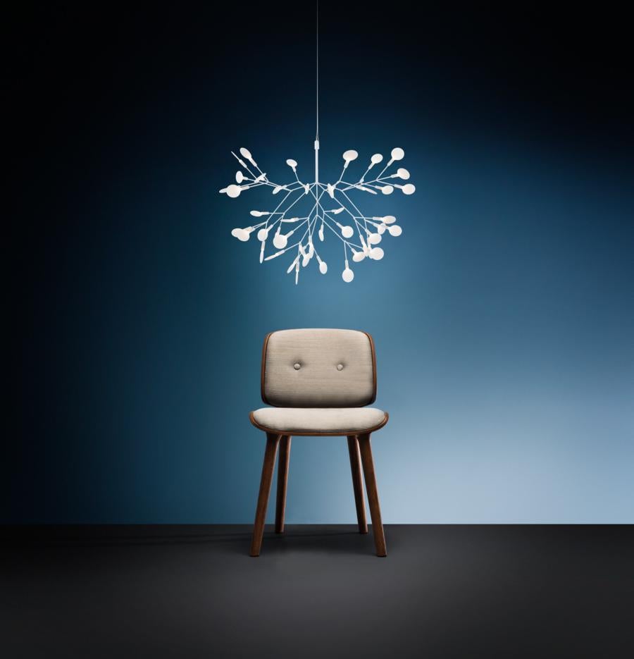 Dutch Moooi Heracleum II 72D Suspension Lamp in White with Polycarbonate Lenses For Sale