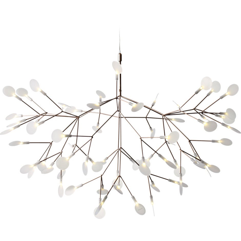 Moooi Heracleum II 98D Hängeleuchte aus Kupfer mit Polycarbonat-Lampen