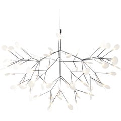 Moooi Heracleum II 98D Suspension Lamp in Nickel with Polycarbonate Lenses