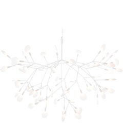 Lampe à suspension Moooi Heracleum II 98D en blanc avec éclairages en polycarbonate