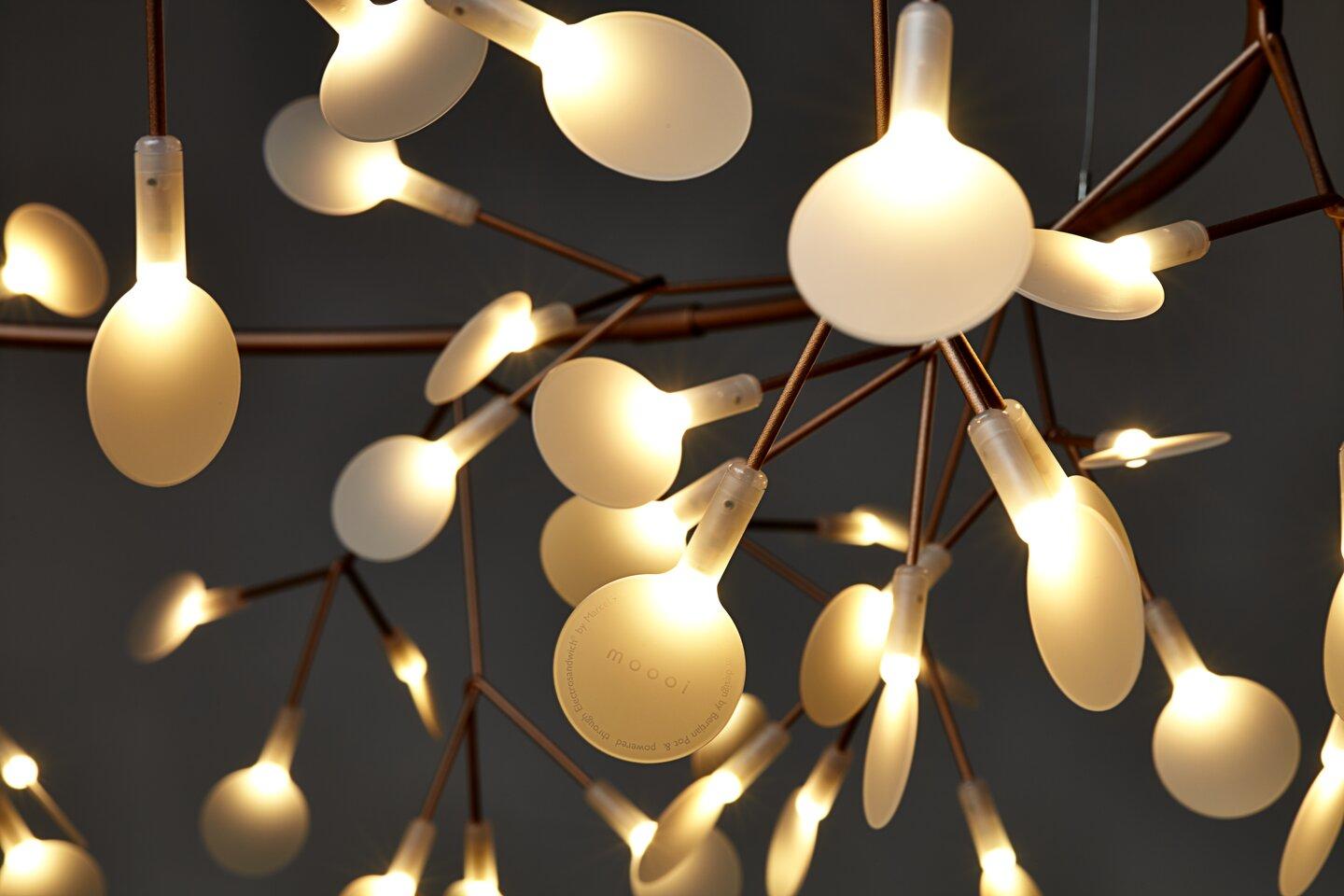 Modern Moooi Heracleum The Big O Large Suspension Lamp in Copper by Bertjan Pot For Sale