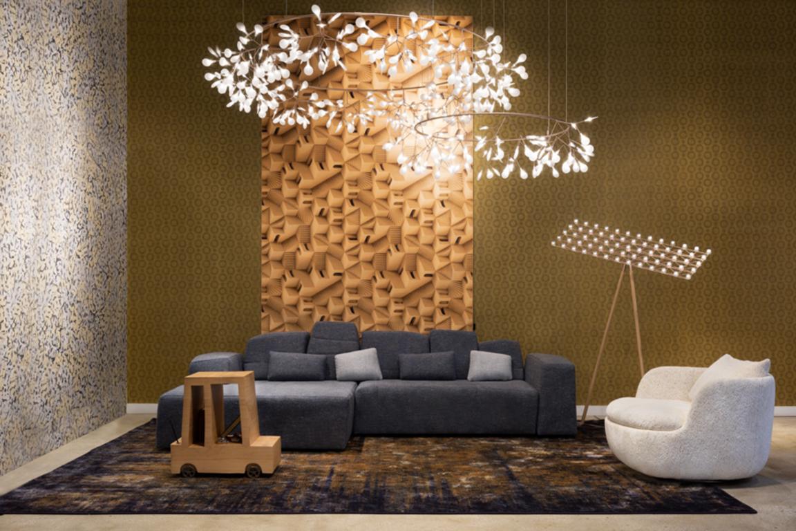 Dutch Moooi Heracleum The Big O Large Suspension Lamp in Copper by Bertjan Pot For Sale