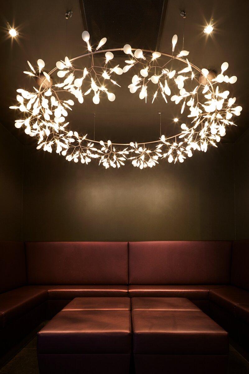 Moderno Moooi Heracleum The Big O Grande Lampada a Sospensione in Nichel di Bertjan Pot in vendita