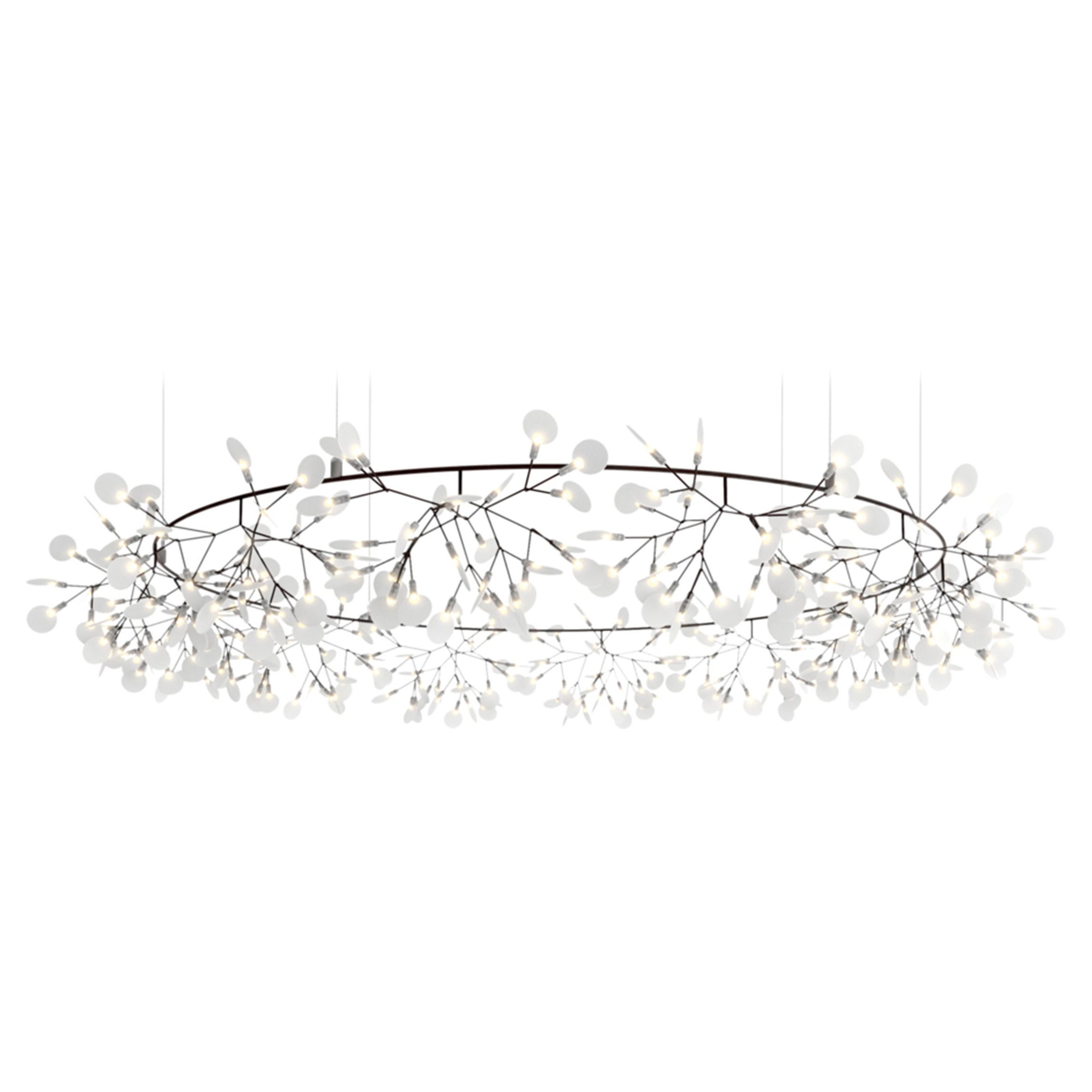 Moooi Heracleum The Big O Large Suspension Lamp in Nickel by Bertjan Pot