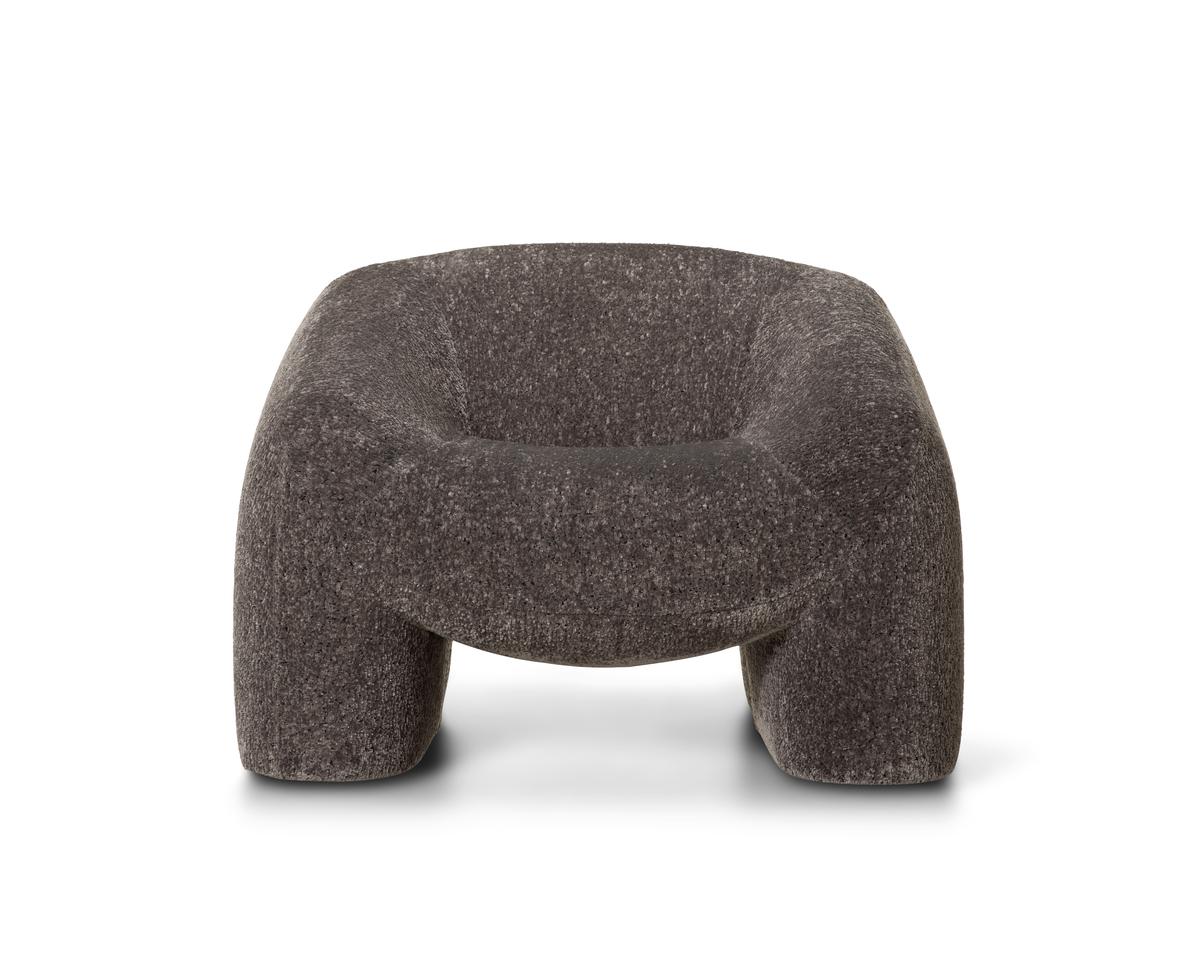 Moooi Hortensia Armchair in Dodo Pavone Jacquard Darkgrey Upholstery In New Condition For Sale In Brooklyn, NY