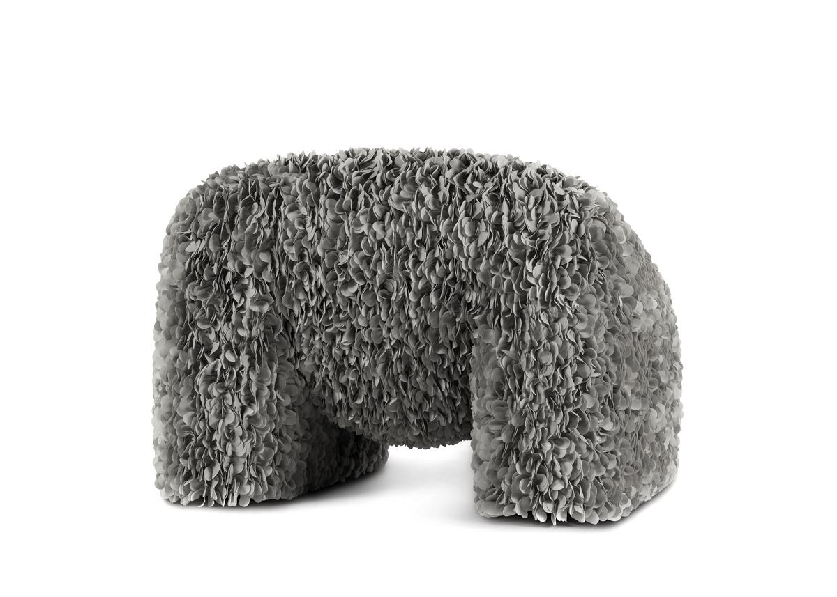 Moooi Hortensia Armchair in Petal Grey Upholstery For Sale 4