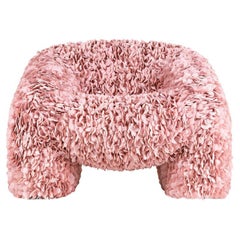 Moooi Hortensia Armchair in Petal Pink Upholstery