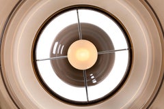 Moooi Kaipo TOO Tischlampe aus mundgeblasenem Zinnglas mit Metallrahmen