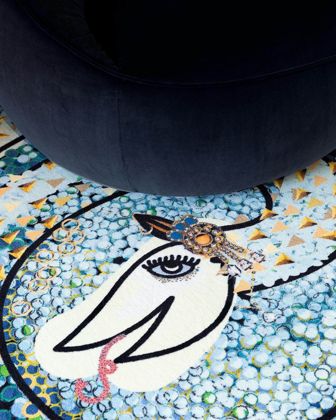 Contemporary Moooi Large Adriano Rug in Low Pile Polyamide by Antonio Arico For Sale